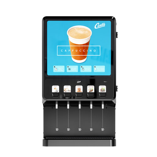 Curtis Cappuccino Machine w/ Triple 5 lb & Double 10 lb Hoppers & 5 Dispensers
