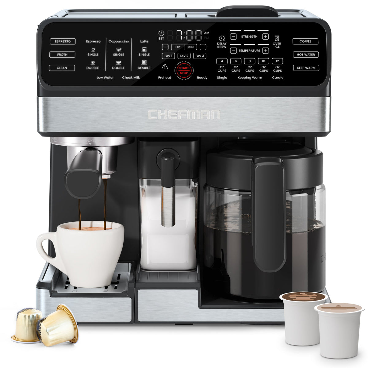 Coffee Station Duo Hot and Iced Single Coffee Maker, MultiStream Technology