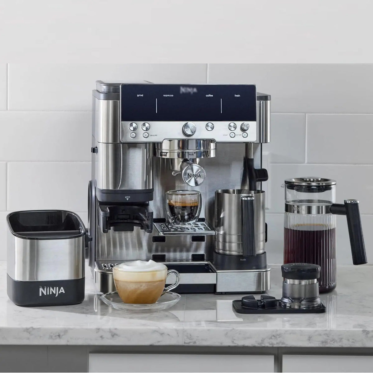 Ninja Luxe Café Premier 3-in-1 Espresso Machine, Duo Coffee hot and Cold Brew