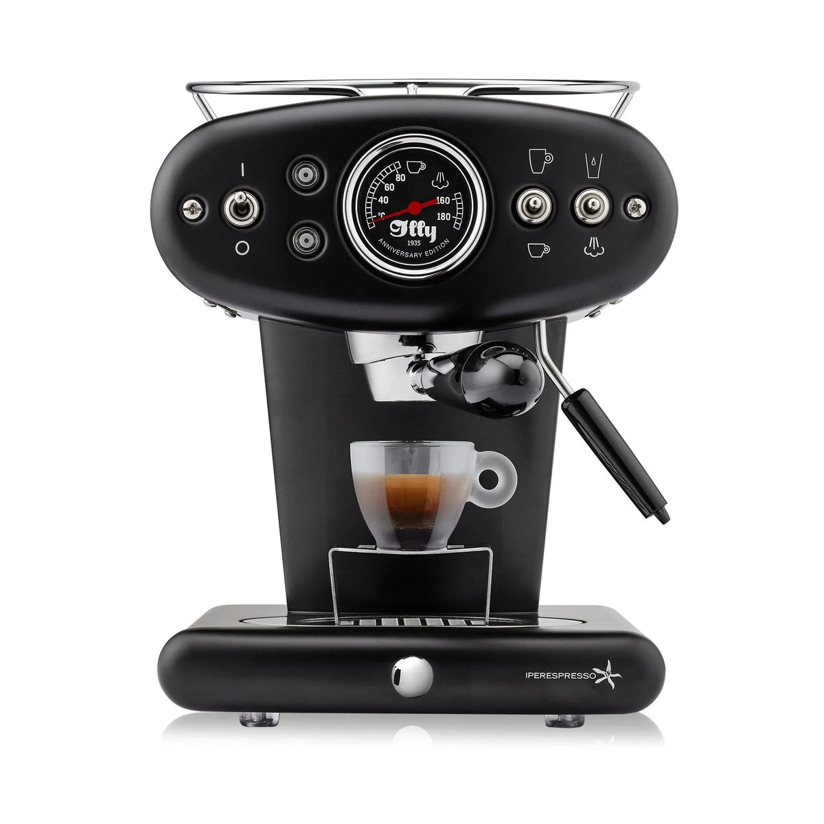 illy X1 iperEspresso Anniversary 1935 Machine by Francis Francis - Black