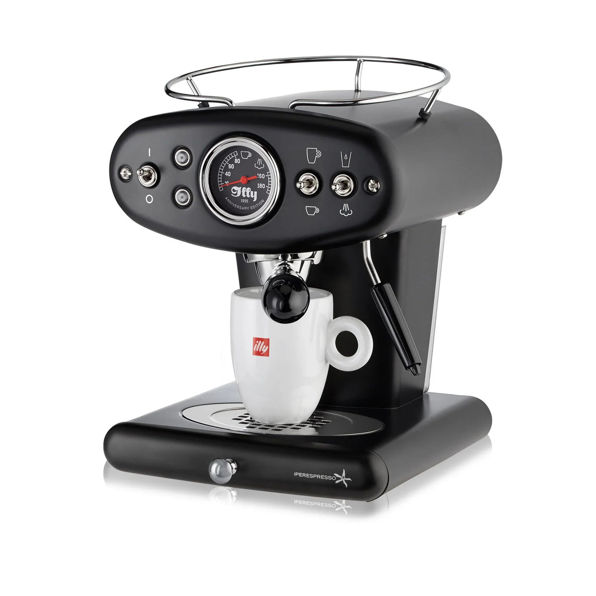 illy X1 iperEspresso Anniversary 1935 Machine by Francis Francis - Black